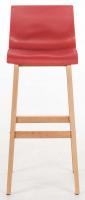 2er Set Barhocker Hoover Natura rot 