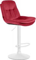 Barhocker Laurel Samt weiß rot 