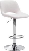 Barhocker Camden Stoff chrom creme Barhocker Camden Stoff chrom creme