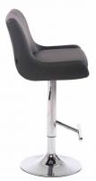 2er Set Barhocker Club Kunstleder chrom grau 2er Set Barhocker Club Kunstleder chrom grau