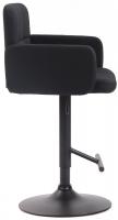 Barhocker Los Angeles, Stoff schwarz schwarz Barhocker Los Angeles, Stoff schwarz schwarz