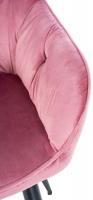 Besucherstuhl Cassis Samt rosa 
