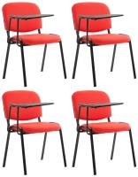4er Set Stühle Ken mit Klapptisch Stoff rot 4er Set Stühle Ken mit Klapptisch Stoff rot