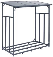 Kaminholzunterstand Ruston anthrazit Metall XXL
