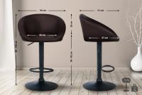Barhocker Davie Kunstleder schwarz braun Barhocker Davie Kunstleder schwarz braun