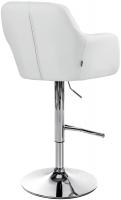 Barhocker Natoma Kunstleder chrom weiß 