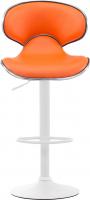 2er Set Barhocker Las Vegas V2 Kunstleder weiß orange 2er Set Barhocker Las Vegas V2 Kunstleder weiß orange