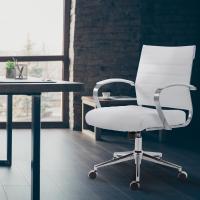 Bürostuhl Oakland Kunstleder weiß Bürostuhl Oakland Kunstleder weiß