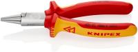 Rundzange L.160mm Zange verchr.VDE Mehrkomp.-Hüllen KNIPEX