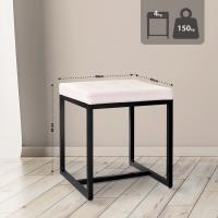 Sitzhocker Barci B Kunstleder  creme 