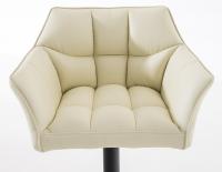 2er Set Barhocker Damaso Kunstleder schwarz creme 2er Set Barhocker Damaso Kunstleder schwarz creme