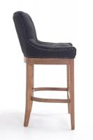 Barhocker Lakewood Stoff, Antik-hell dunkelgrau 