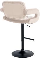 Barhocker Dublin Samt schwarz creme Barhocker Dublin Samt schwarz creme
