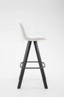 Barhocker Franklin Vollgepolstert Kunstleder Square Schwarz (eiche) weiß 