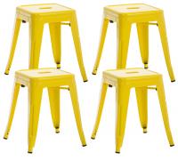 4er Set Hocker Armin gelb 4er Set Hocker Armin gelb
