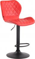 Barhocker Cork Kunstleder schwarz rot Barhocker Cork Kunstleder schwarz rot