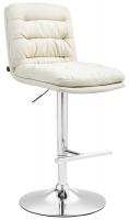 Barhocker Damar Stoff chrom creme Barhocker Damar Stoff chrom creme