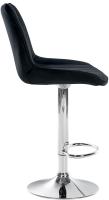 Barhocker Toni Samt chrom schwarz 