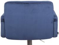 Barhocker Los Angeles Samt chrom blau Barhocker Los Angeles Samt chrom blau