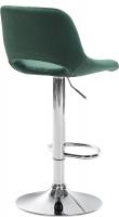Barhocker Camden Samt chrom grün Barhocker Camden Samt chrom grün
