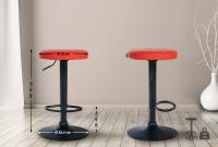 2er Set Barhocker Ponte Kunstleder schwarz rot 2er Set Barhocker Ponte Kunstleder schwarz rot