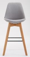 2er Set Barhocker Metz Stoff natura grau 2er Set Barhocker Metz Stoff natura grau