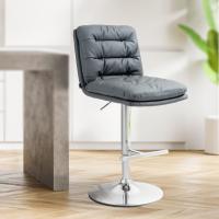 Barhocker Damar Kunstleder chrom grau Barhocker Damar Kunstleder chrom grau