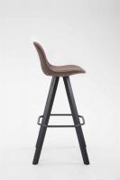 Barhocker Franklin Stoff Square Schwarz (eiche) braun Barhocker Franklin Stoff Square Schwarz (eiche) braun