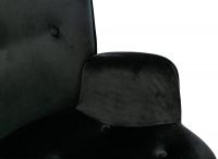 Schaukelstuhl Sanka Samt schwarz 
