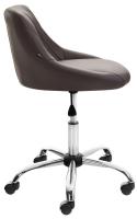Arbeitshocker Lazio Kunstleder braun 