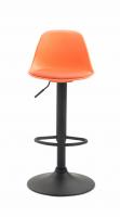 Barhocker Kiel Kunstleder schwarz orange 