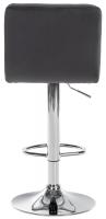 Barhocker Peru Samt chrom schwarz 