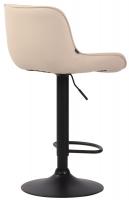 Barhocker Lentini Kunstleder schwarz creme Barhocker Lentini Kunstleder schwarz creme