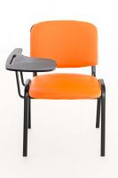 Stuhl Ken mit Klapptisch Kunstleder orange Stuhl Ken mit Klapptisch Kunstleder orange