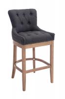 Barhocker Lakewood Stoff, Antik-hell dunkelgrau 