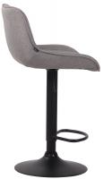 Barhocker Lentini Stoff schwarz grau Barhocker Lentini Stoff schwarz grau