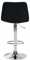 2er Set Barhocker Divo Stoff Chrom schwarz 2er Set Barhocker Divo Stoff Chrom schwarz