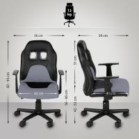 Kinder Bürostuhl Fun schwarz/grau Kinder Bürostuhl Fun schwarz/grau