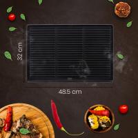 Grillplatte 48,5x32cm anthrazit Grillplatte 48,5x32cm anthrazit