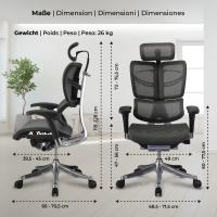 Bürostuhl Norfolk Ergonomic grau Bürostuhl Norfolk Ergonomic grau