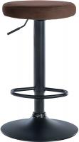2er Set Barhocker Ponte Samt schwarz braun 