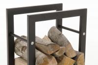 Kaminholzständer Keri 25x40x100 schwarz-matt Kaminholzständer Keri 25x40x100 schwarz-matt