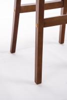 Barhocker Taunus Stoff Walnuss dunkelgrau 