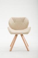 Besucherstuhl Tyler Kunstleder Natura Square creme Besucherstuhl Tyler Kunstleder Natura Square creme