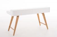 Schreibtisch Eaton 140 cm weiß 
