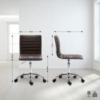 Arbeitshocker Alamosa Kunstleder braun 