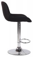 Barhocker Lentini Stoff chrom schwarz Barhocker Lentini Stoff chrom schwarz