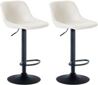 2er Set Barhocker Loft Kunstleder creme 2er Set Barhocker Loft Kunstleder creme