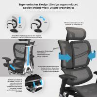 Bürostuhl Norfolk Ergonomic grau Bürostuhl Norfolk Ergonomic grau