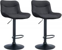 2er Set Barhocker Vonore Kunstleder schwarz schwarz 2er Set Barhocker Vonore Kunstleder schwarz schwarz